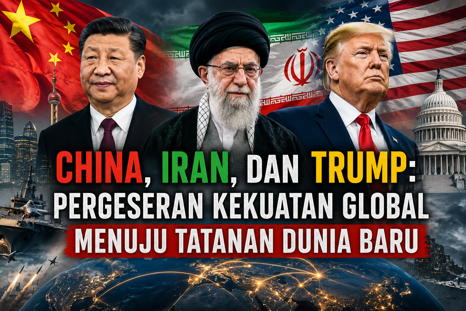 China, Iran, dan Trump: Pergeseran Kekuatan Global Menuju Tatanan Dunia Baru