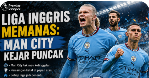Liga Inggris Memanas: Man City Kejar Puncak, Arsenal Tahan Tekanan di Pekan Penentu
